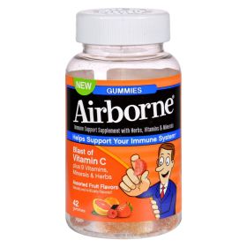 Airborne - Vitamin C Gummies for Adults - Assorted Fruit Flavors - 42 Count