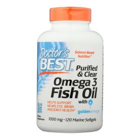Doctor's Best - Fish Oil Omg 3 P&c 1000mg - 1 Each-120 SGEL