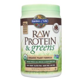 Garden Of Life - Raw Protein and Greens Chocolate - 21.51 OZ