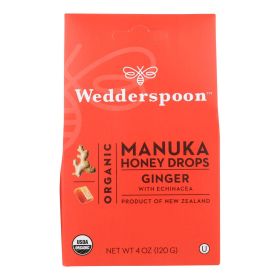 manuWedderspoon Drops - Organic - Manuka - 15+ - Ginger - 4 oz